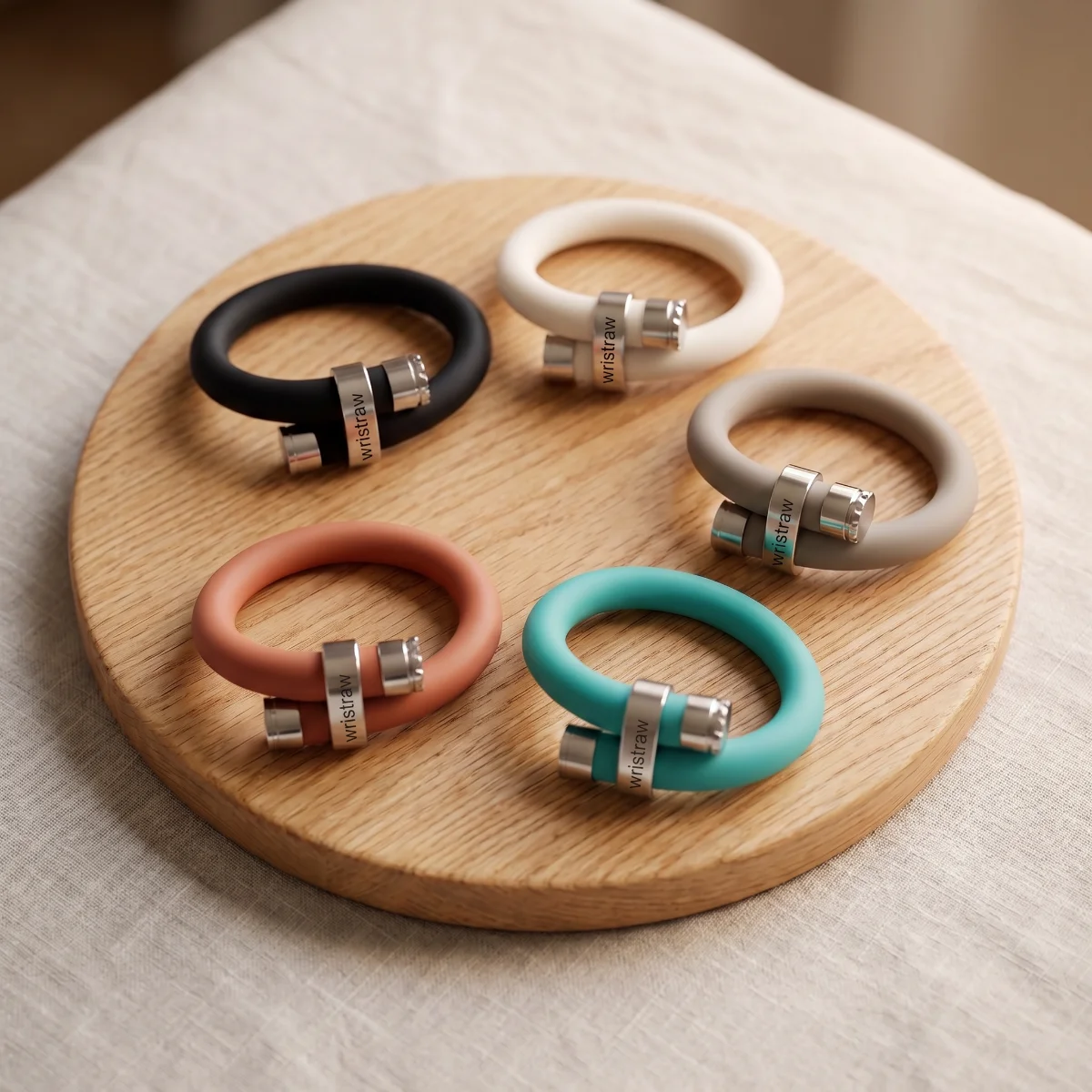 wristraw bracelet in the five launch colors